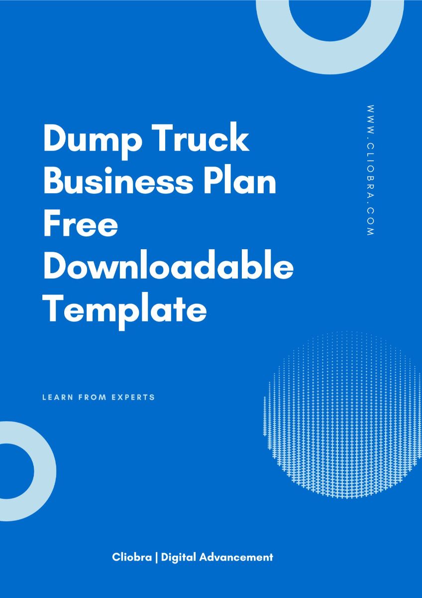 free dump truck business plan