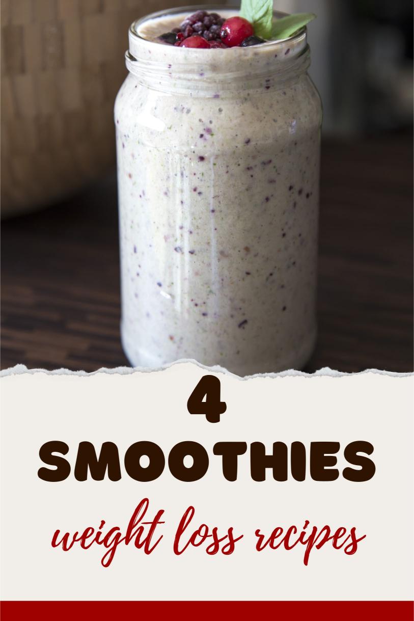 4 Low-Sugar Weight Loss Smoothies Recipes: Sweet and Slimming Sips