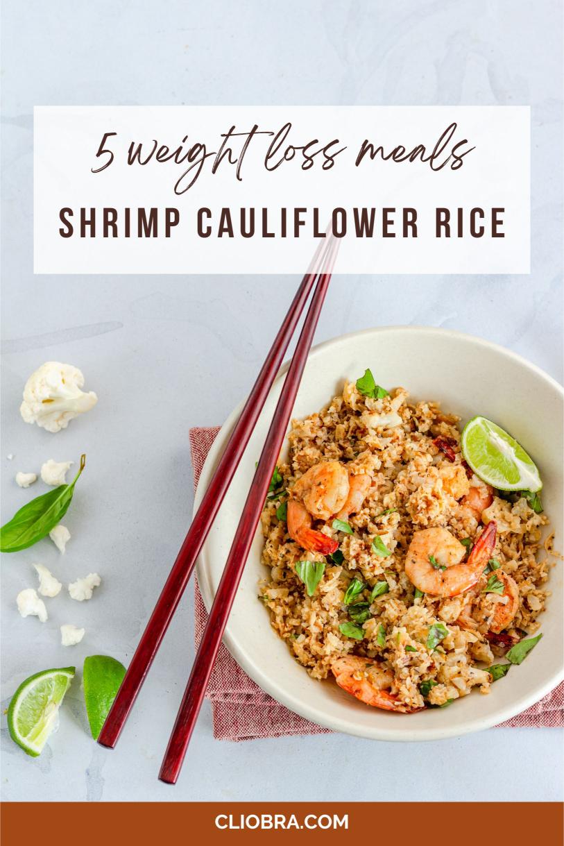 5 Shrimp and Cauliflower Rice Bowl with Avocado Weight Loss Recipes