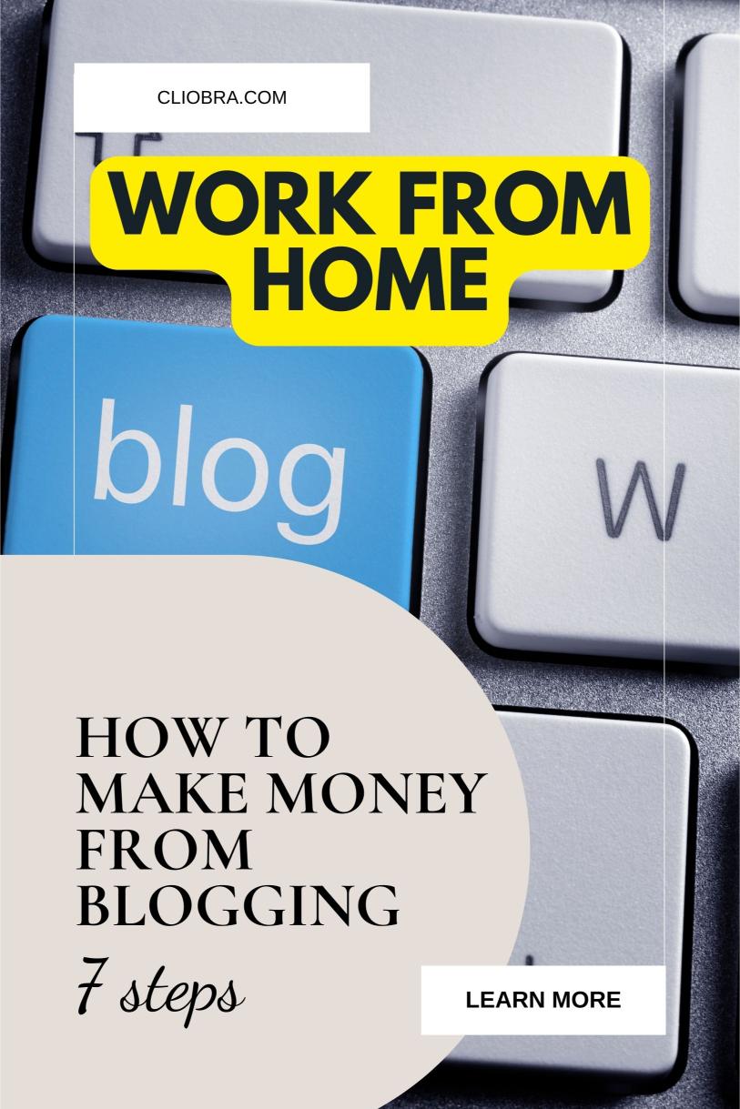 7 Steps to Make Money Monthly from Your Home with Blogging