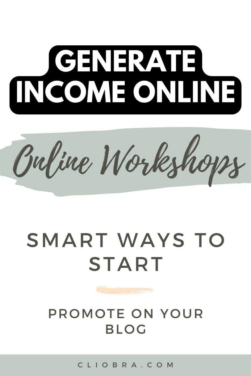 How to Create and Sell Online Workshops to Generate Income Every Month