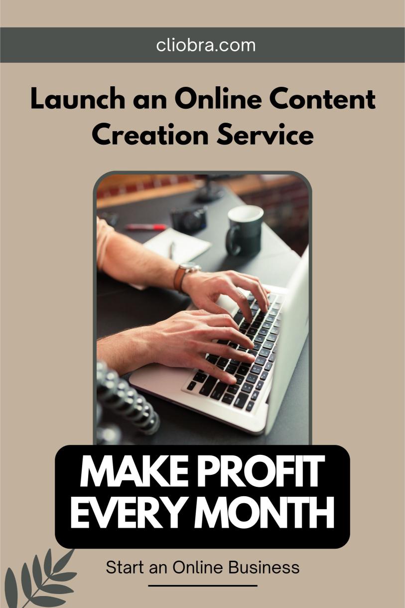 How to Earn Monthly by Launching an Online Content Creation Service