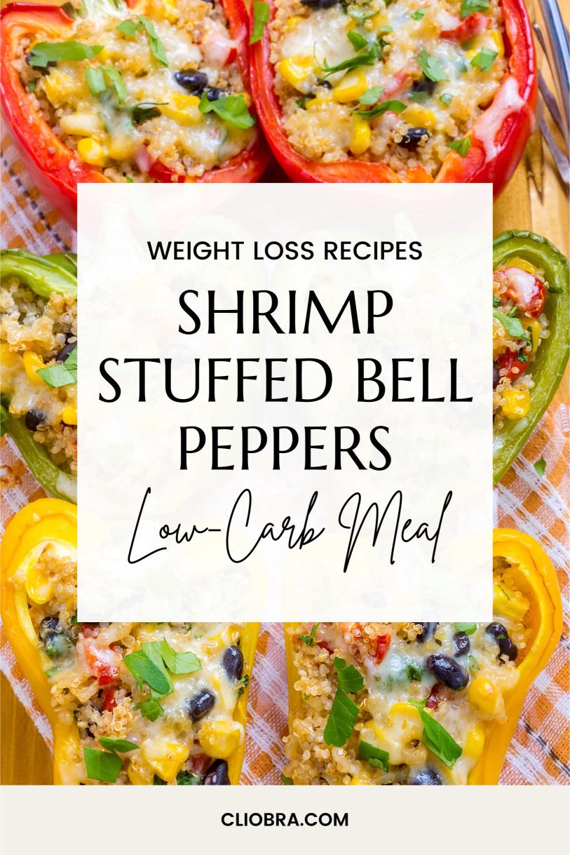 Shrimp Stuffed Bell Peppers: A Protein-Rich Low-Carb Meal Recipe for Weight Loss