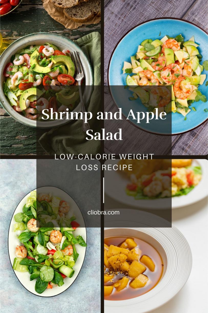 Shrimp and Apple Salad with Poppy Seed Dressing: A Sweet and Savory Low-Calorie Recipe