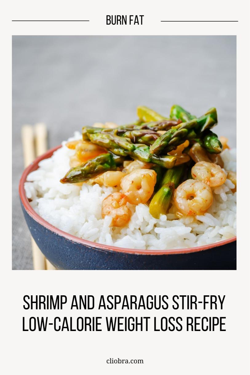 Shrimp and Asparagus Stir-Fry with Ginger Soy Sauce: Low-Calorie Weight Loss Recipe