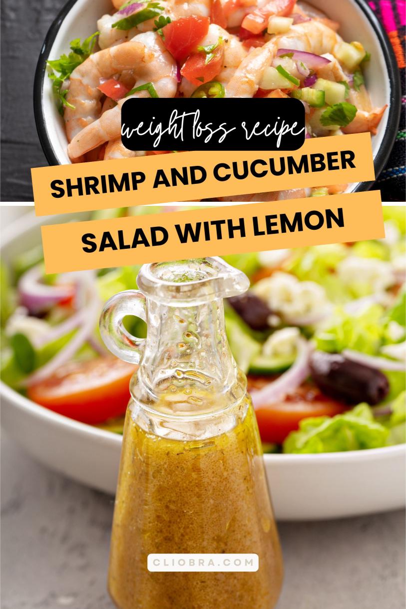 Shrimp and Cucumber Salad with Lemon Vinaigrette: Healthy Weight Loss Recipe