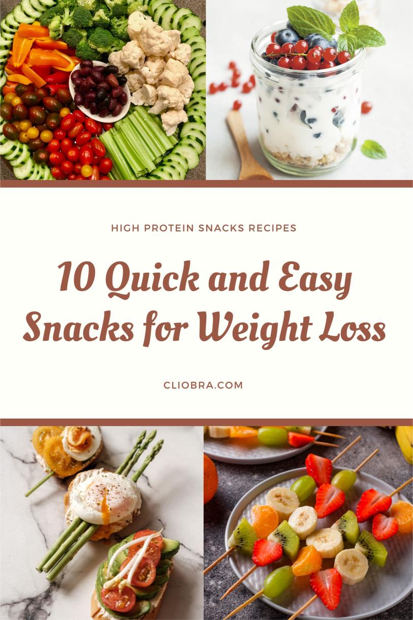 10 Quick and Easy Weight Loss Snacks Recipes to Keep You Full