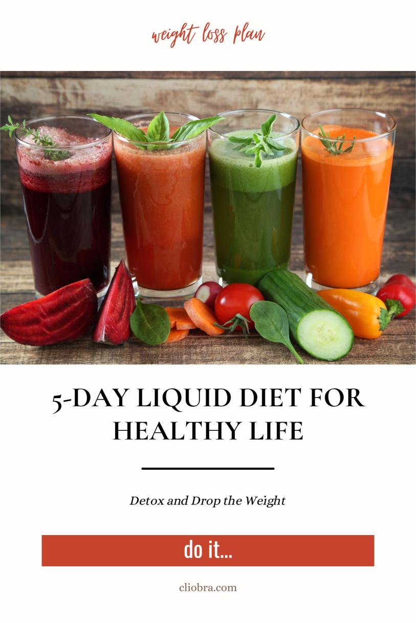 The 5-Day Liquid Diet Weight Loss Plan: Detox and Drop the Weight