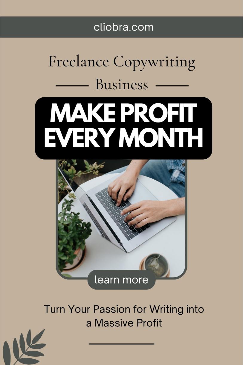 Turn Your Passion for Writing into a Massive Profit Every Month with Freelance Copywriting