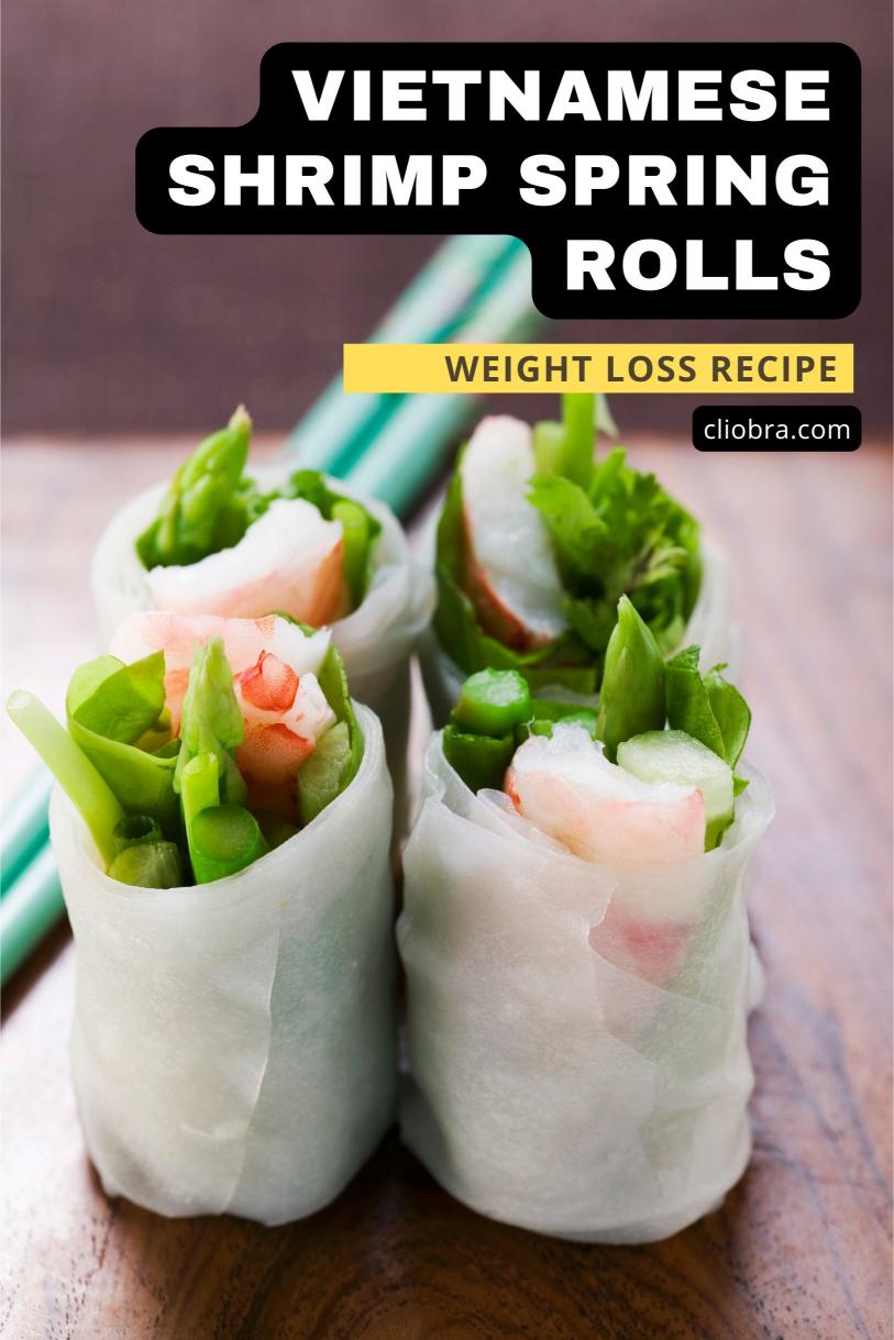 Vietnamese Shrimp Spring Rolls with Peanut Dipping Sauce Recipe for Weight Loss