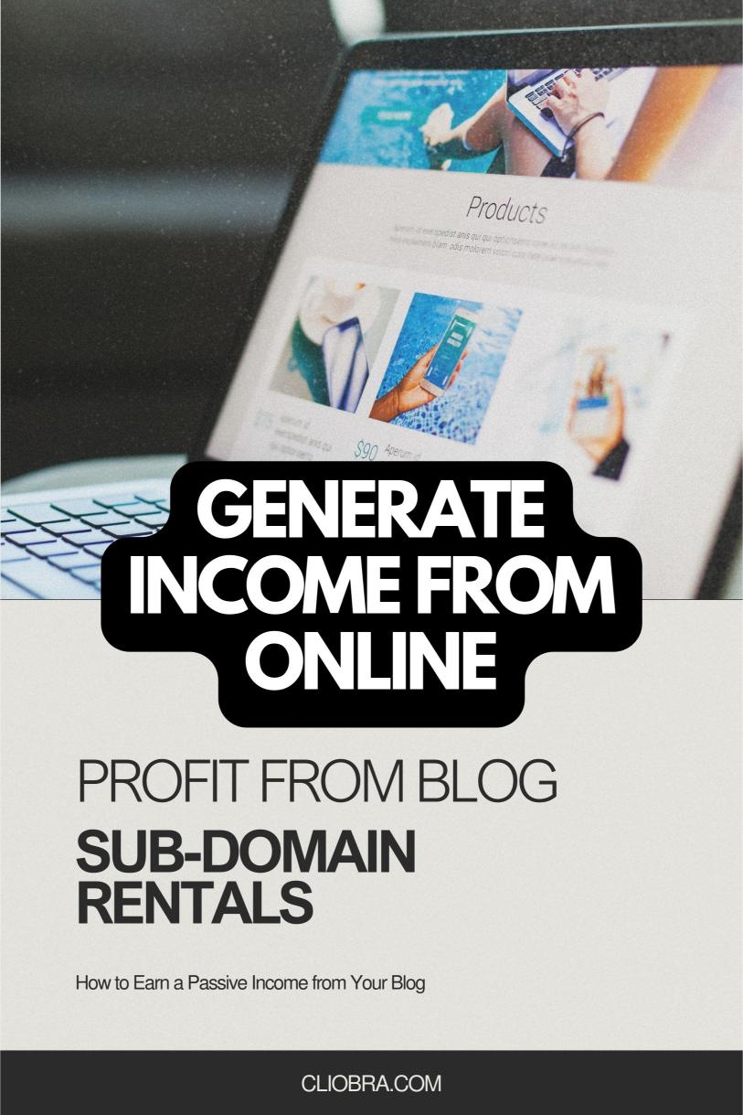 How to Earn a Passive Income from Your Blog by Sub-domain Rentals