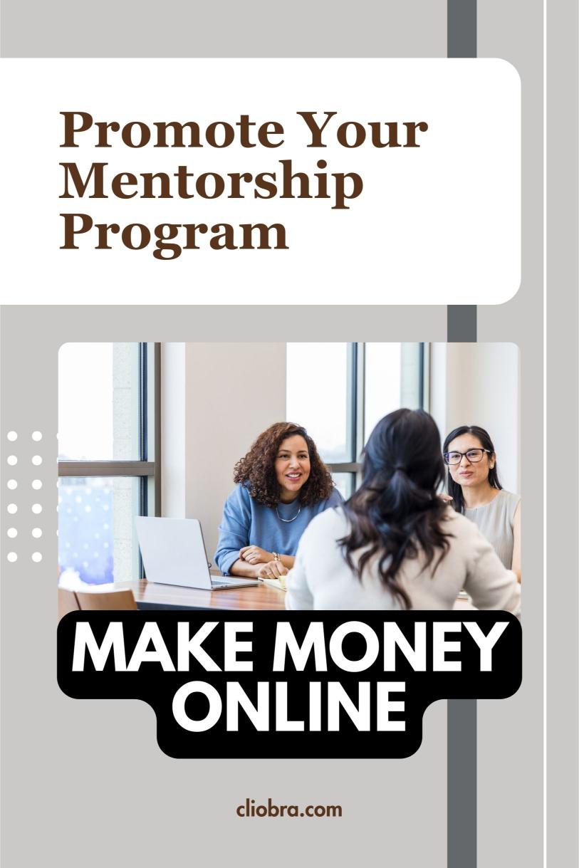 How to Promote Your Mentorship Program within Your Blog and Make Money