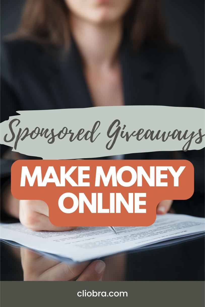 Make Massive Profit Every Month from Your Blog with Sponsored Giveaways