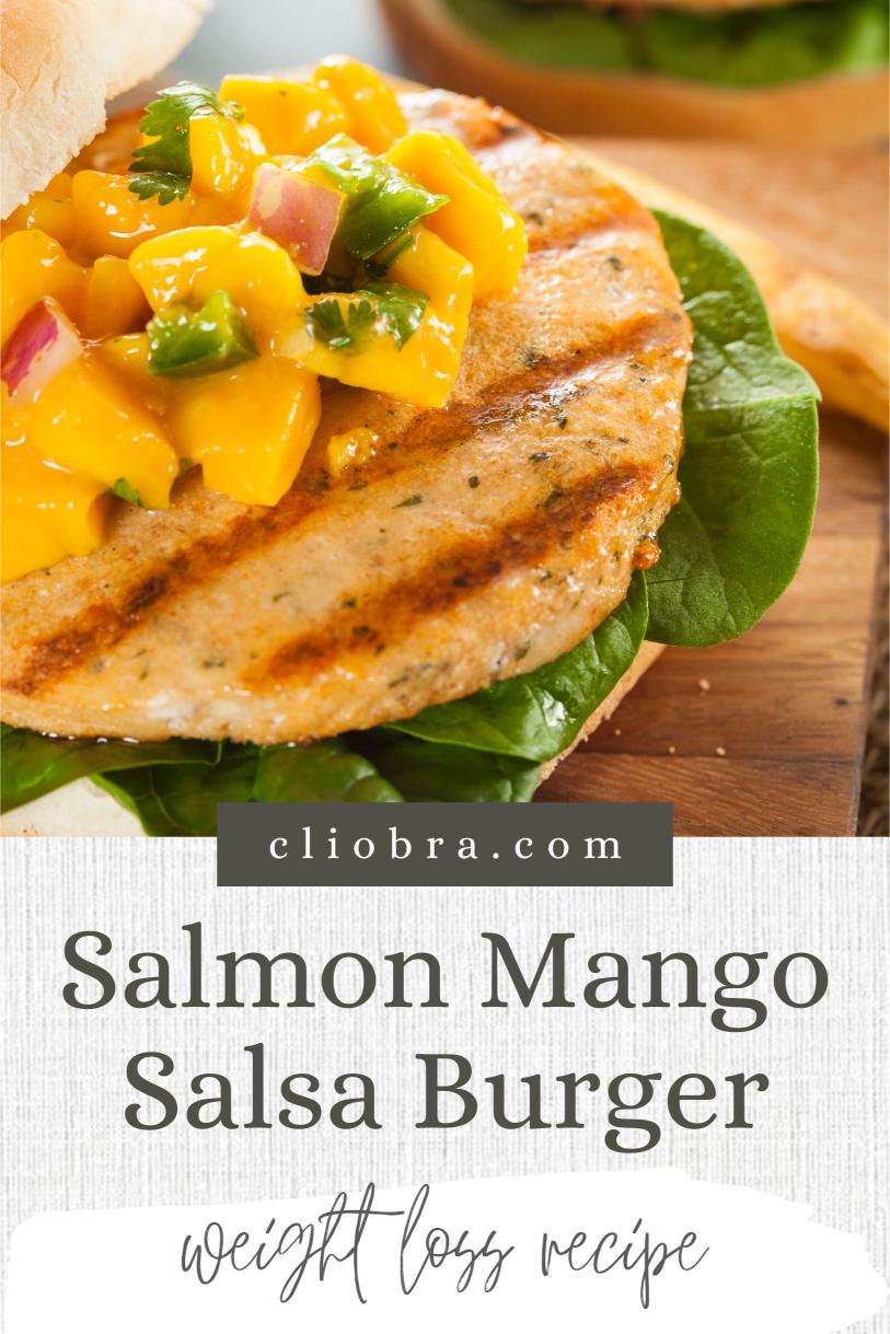 Salmon Mango Salsa Spicy Burger – Grilled Lime Crema Weight Loss Recipe