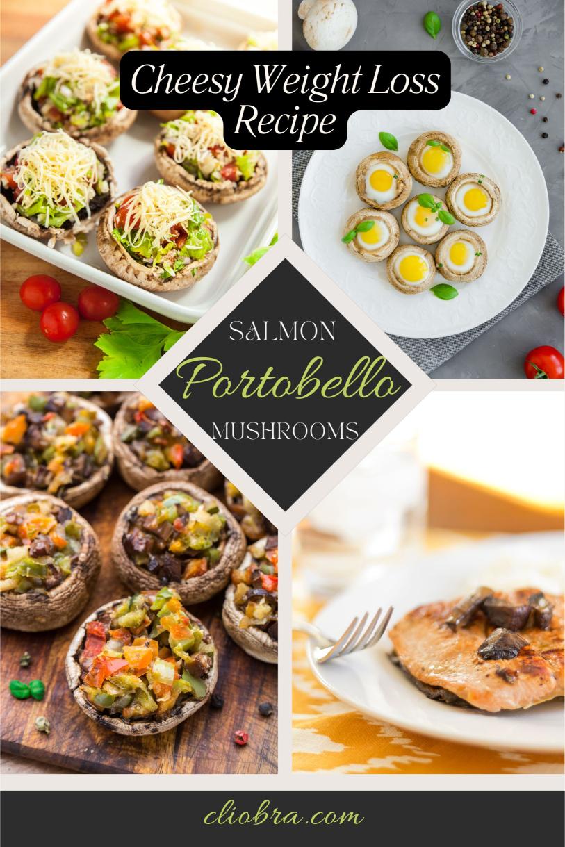 Salmon Stuffed Portobello Mushrooms – A Creamy and Cheesy Weight Loss Recipe