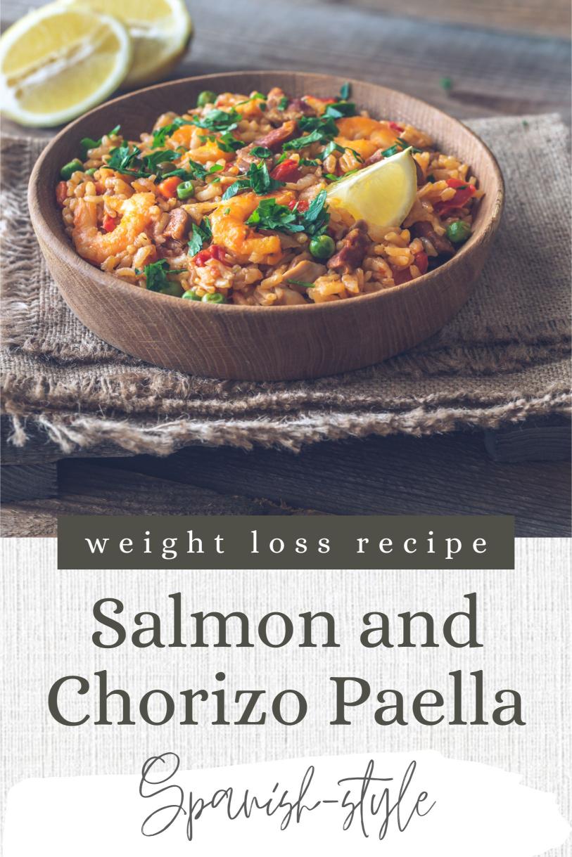 Salmon and Chorizo Paella – A Spanish-style High Protein Weight Loss Recipe