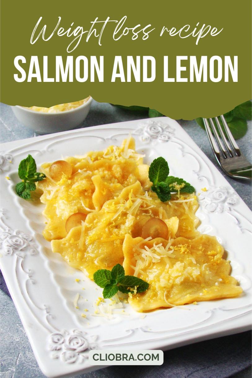 Salmon and Lemon Ricotta Ravioli – Homemade Creamy High Protein Weight Loss Recipe