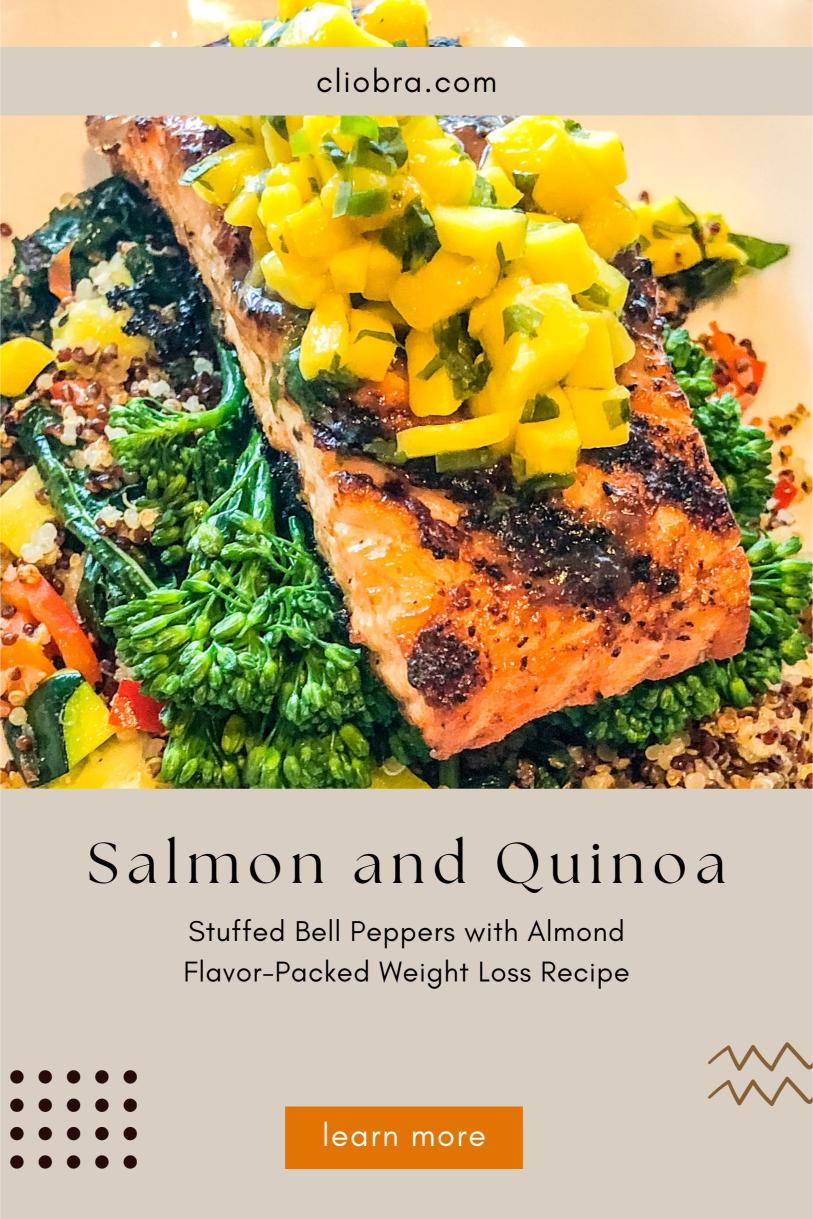 Salmon and Quinoa Stuffed Bell Peppers with Almond – Flavor-Packed Weight Loss Recipe