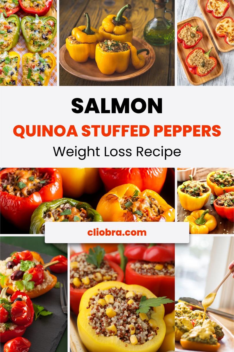 Salmon and Quinoa Stuffed Peppers – A Delicious High Protein Weight Loss Recipe