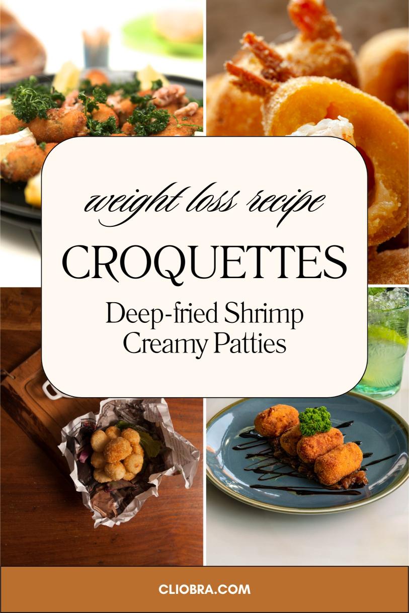 Shrimp Croquettes – Deep-fried Patties with Creamy, and Spicy Sauce Weight Loss Recipe