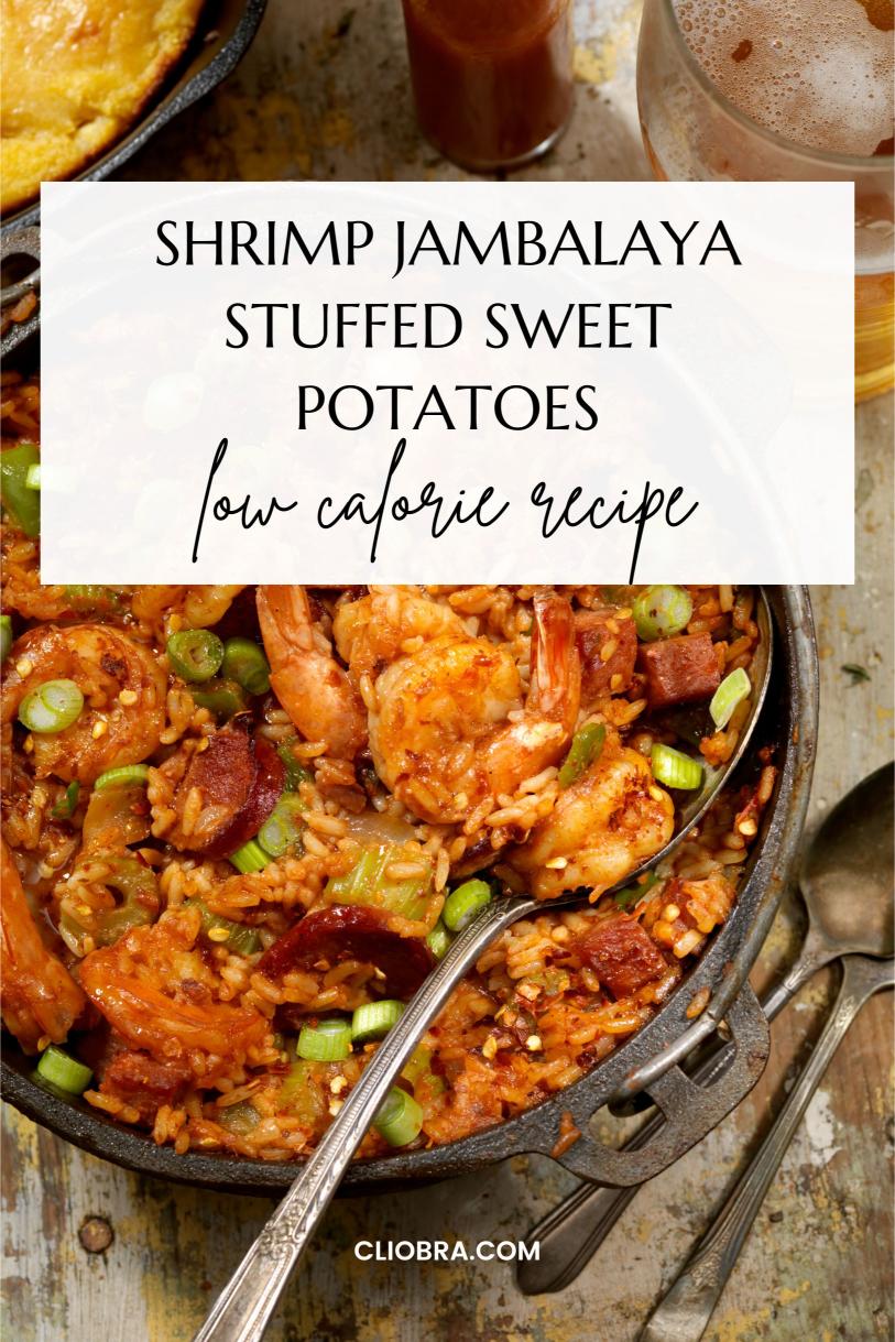 Shrimp Jambalaya Stuffed Sweet Potatoes – A Spicy Low Carb Weight Loss Recipe