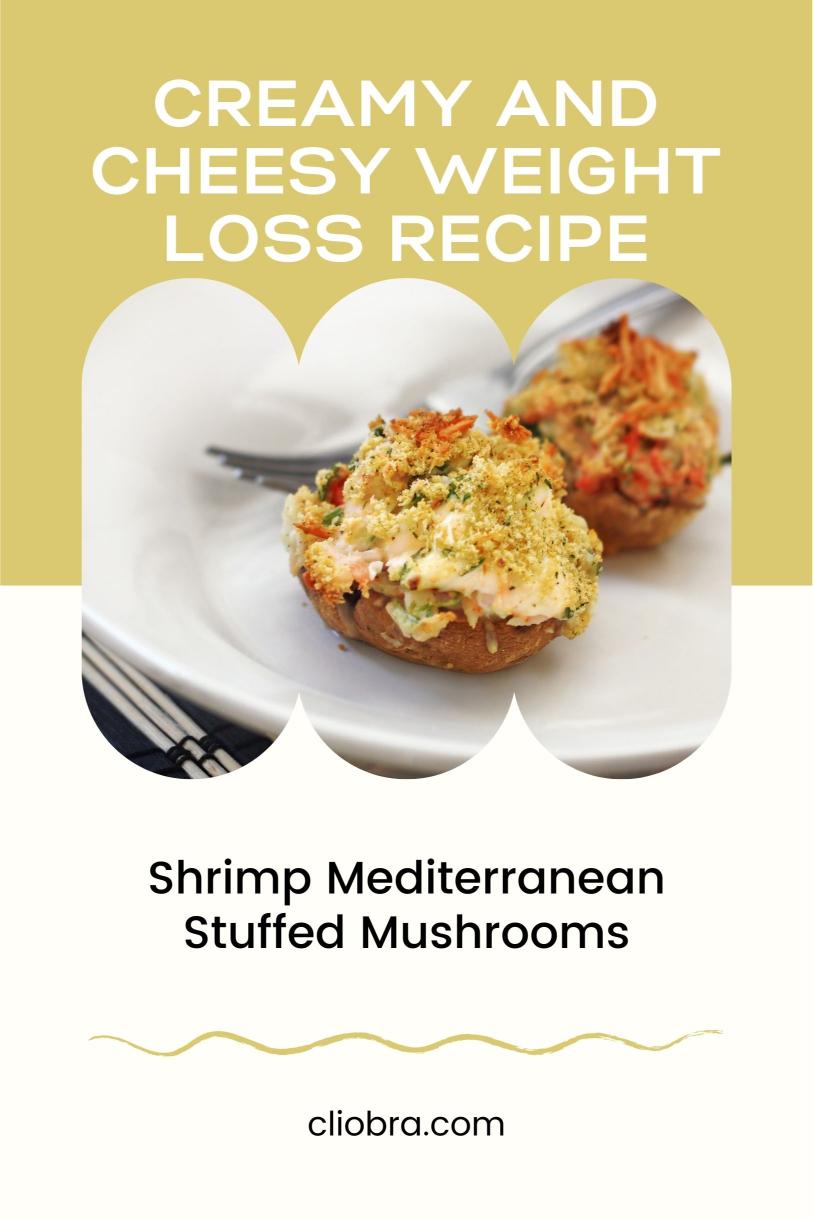 Shrimp Mediterranean Stuffed Mushrooms – A Creamy and Cheesy Weight Loss Recipe