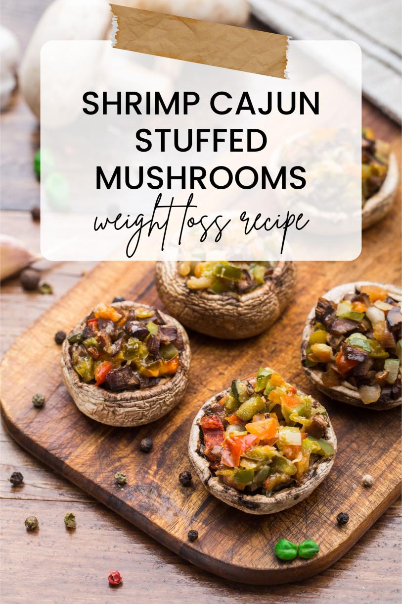 Shrimp Spicy Cajun Stuffed Mushrooms – A Cheesy with Hot Sauce Weight Loss Recipe