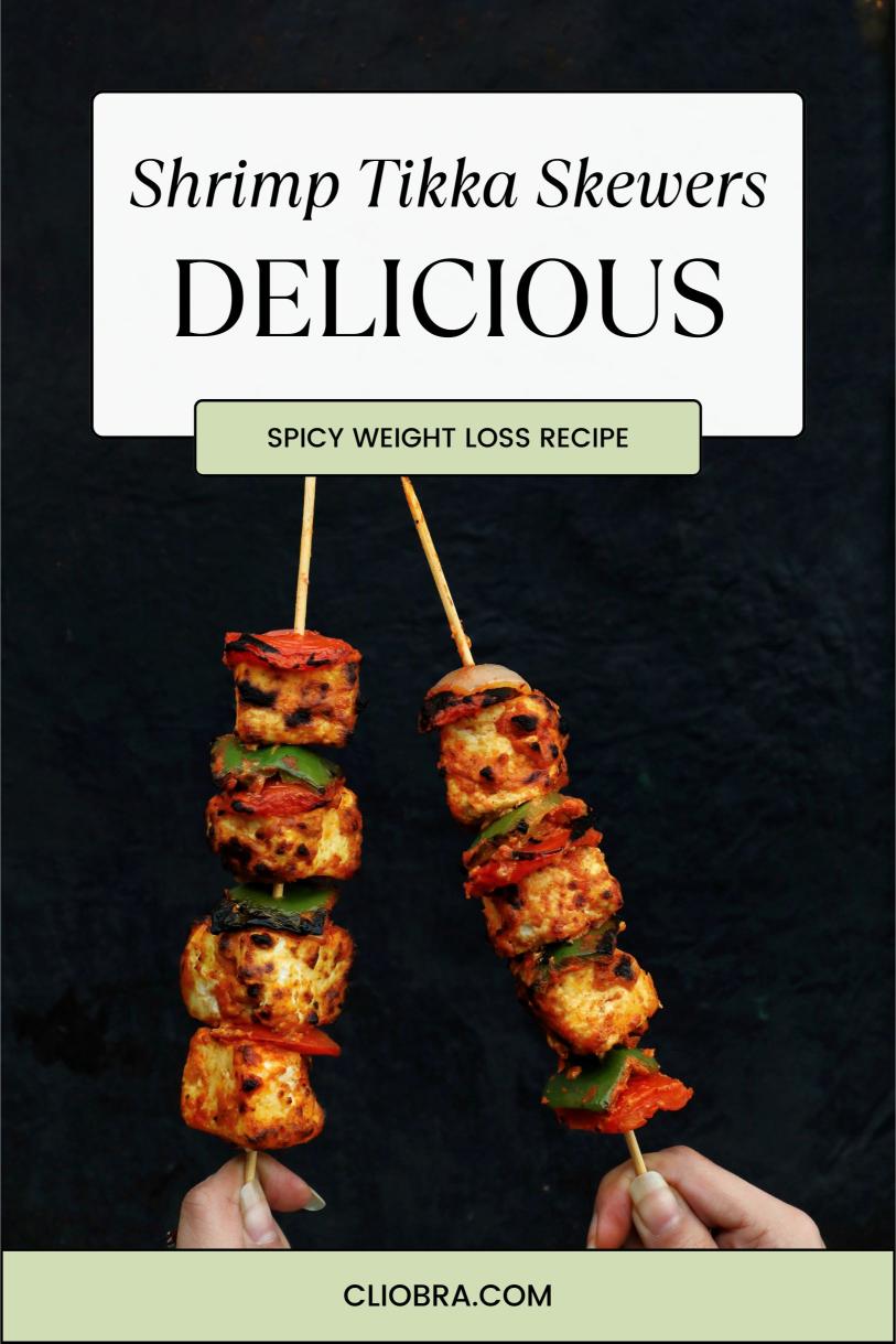 Shrimp Tikka Skewers – Marinated and Grilled with Indian Spices Weight Loss Recipe