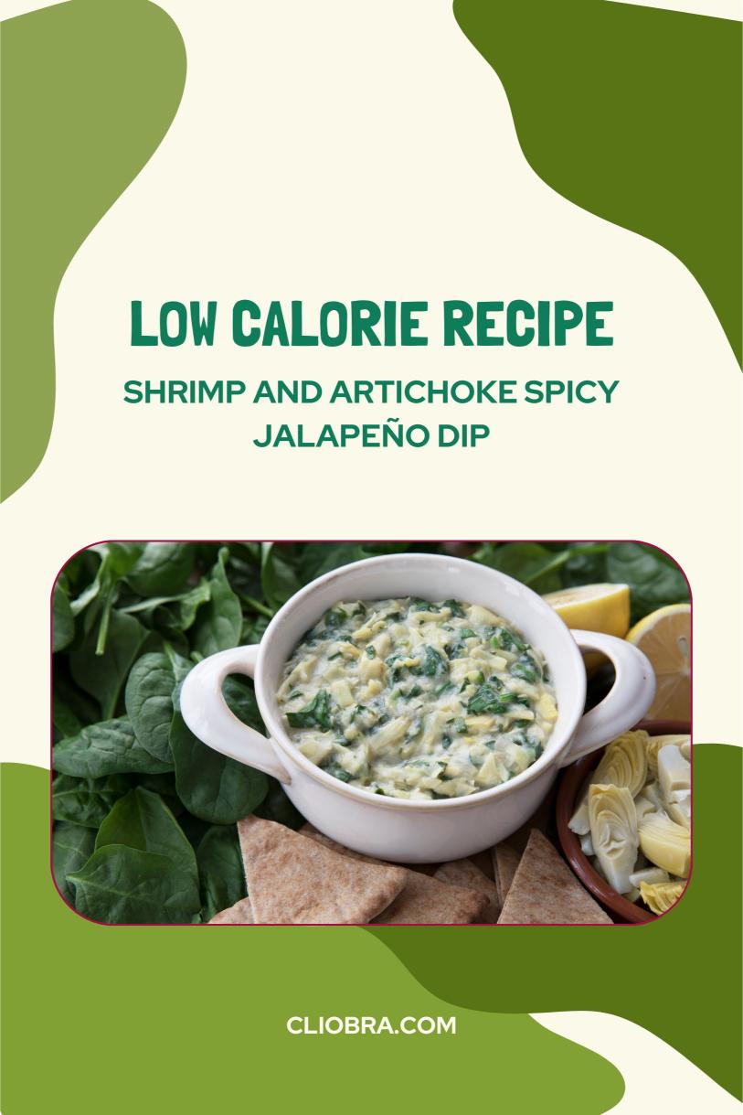 Shrimp and Artichoke Spicy Jalapeño Dip – A Creamy Baked Low Calorie Weight Loss Recipe