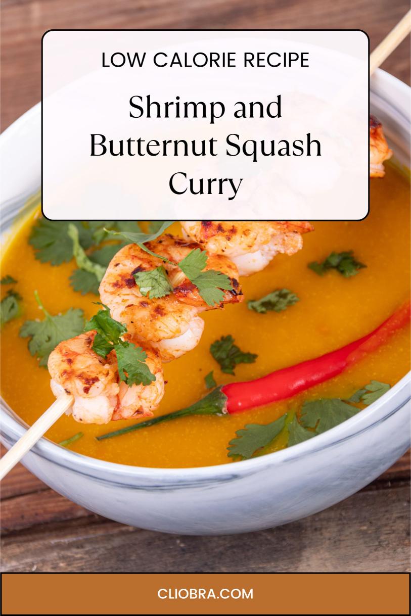 Shrimp and Butternut Squash Curry – A Hearty Delicious High Protein Weight Loss Recipe