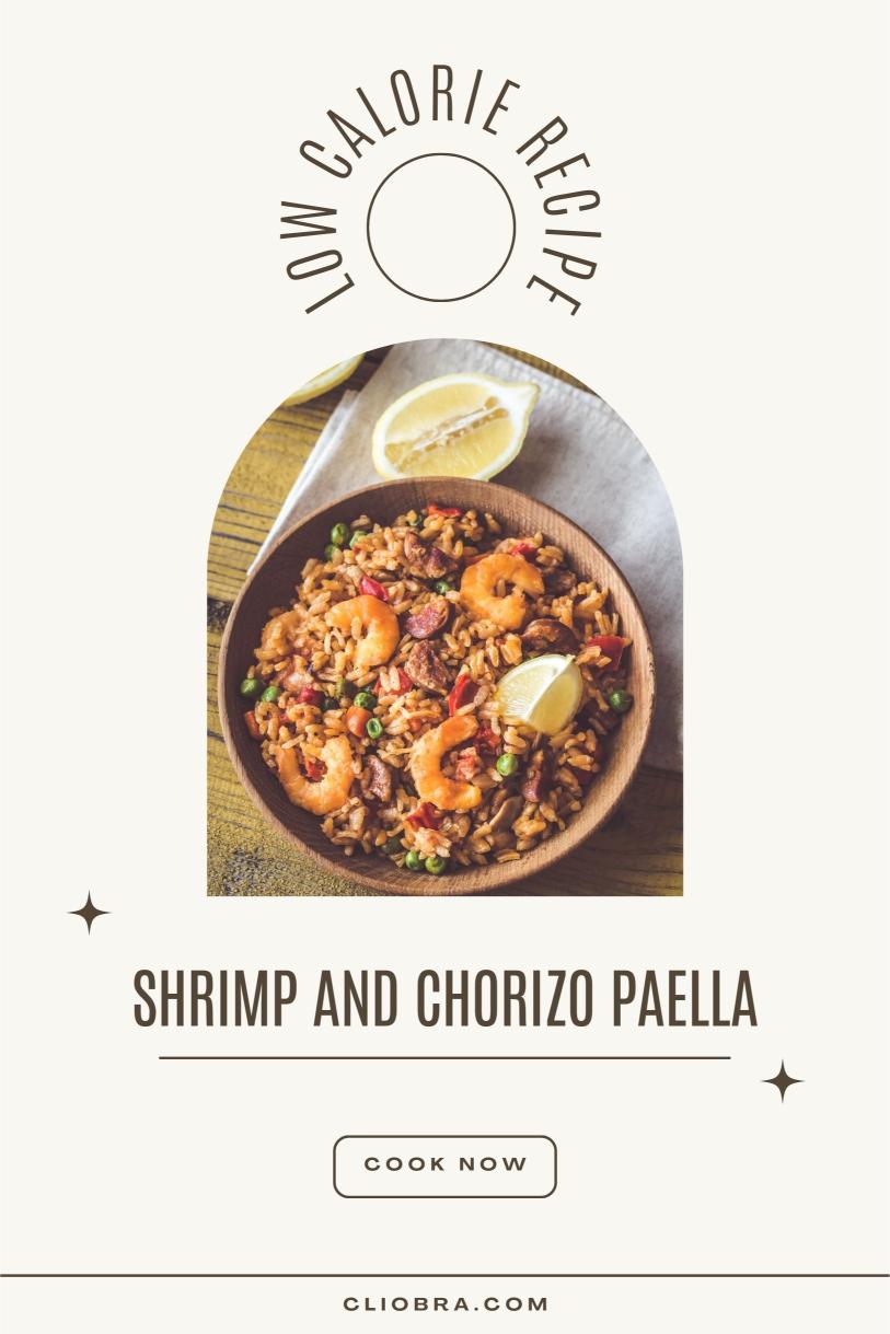 Shrimp and Chorizo Paella – A Classic Spanish Rice Dish High-Protein, Low-Calorie Recipe