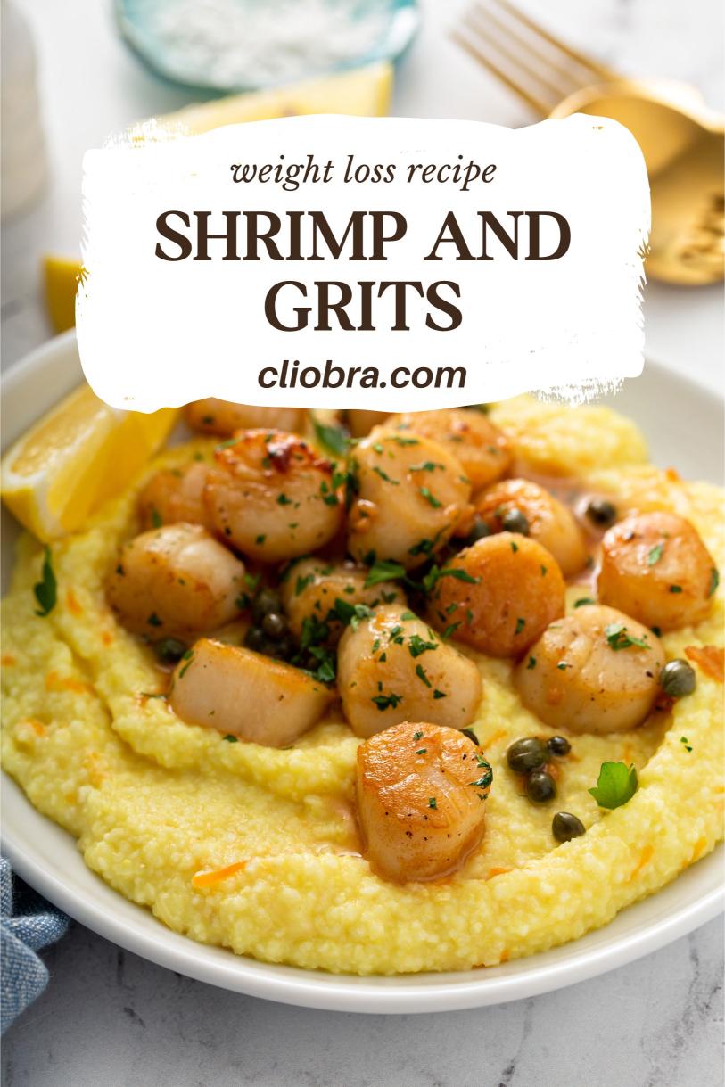 Shrimp and Grits with Garlic Butter Sauce – Classic Southern Protein Rich Weight Loss Recipe