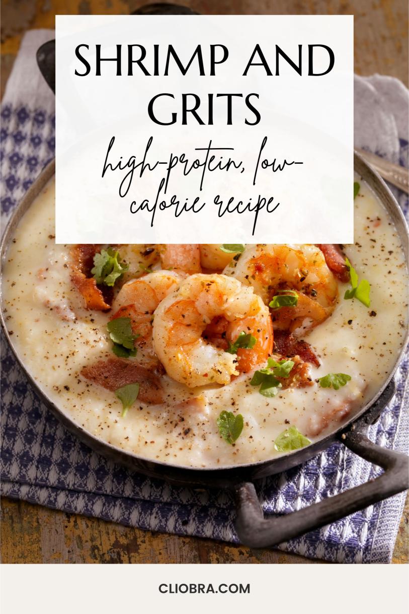 Shrimp and Grits – Southern Classic with Creamy Cheese High-Protein, Low-Calorie Recipe