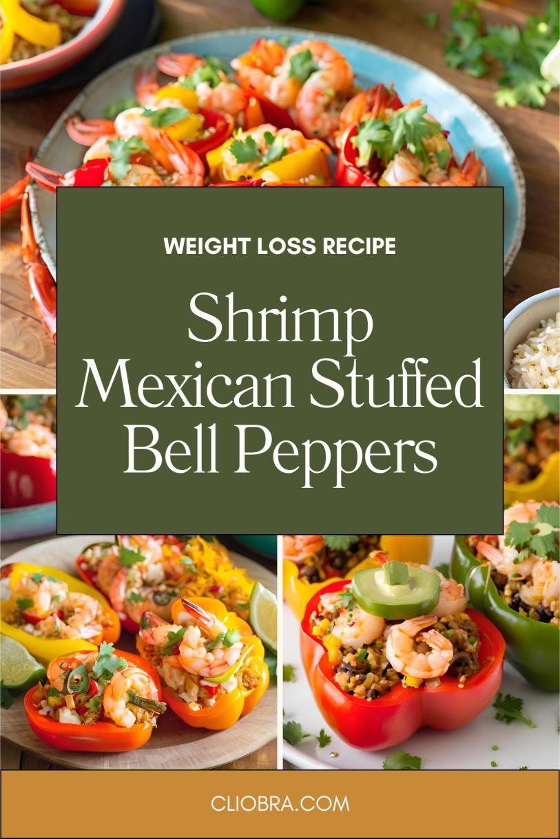 Shrimp and Spicy Mexican Stuffed Bell Peppers – A Flavorful Low Calorie Weight Loss Recipe