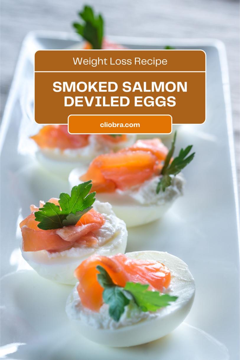 Smoked Salmon Deviled Eggs – A Savory Bite-Sized Appetizer High Protein Weight Loss Recipe