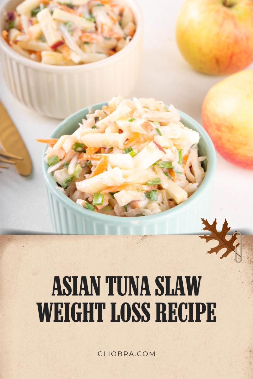 Asian Tuna Slaw – Made with Cabbage, Carrots, Soy Sauce, and Lime Weight Loss Recipe