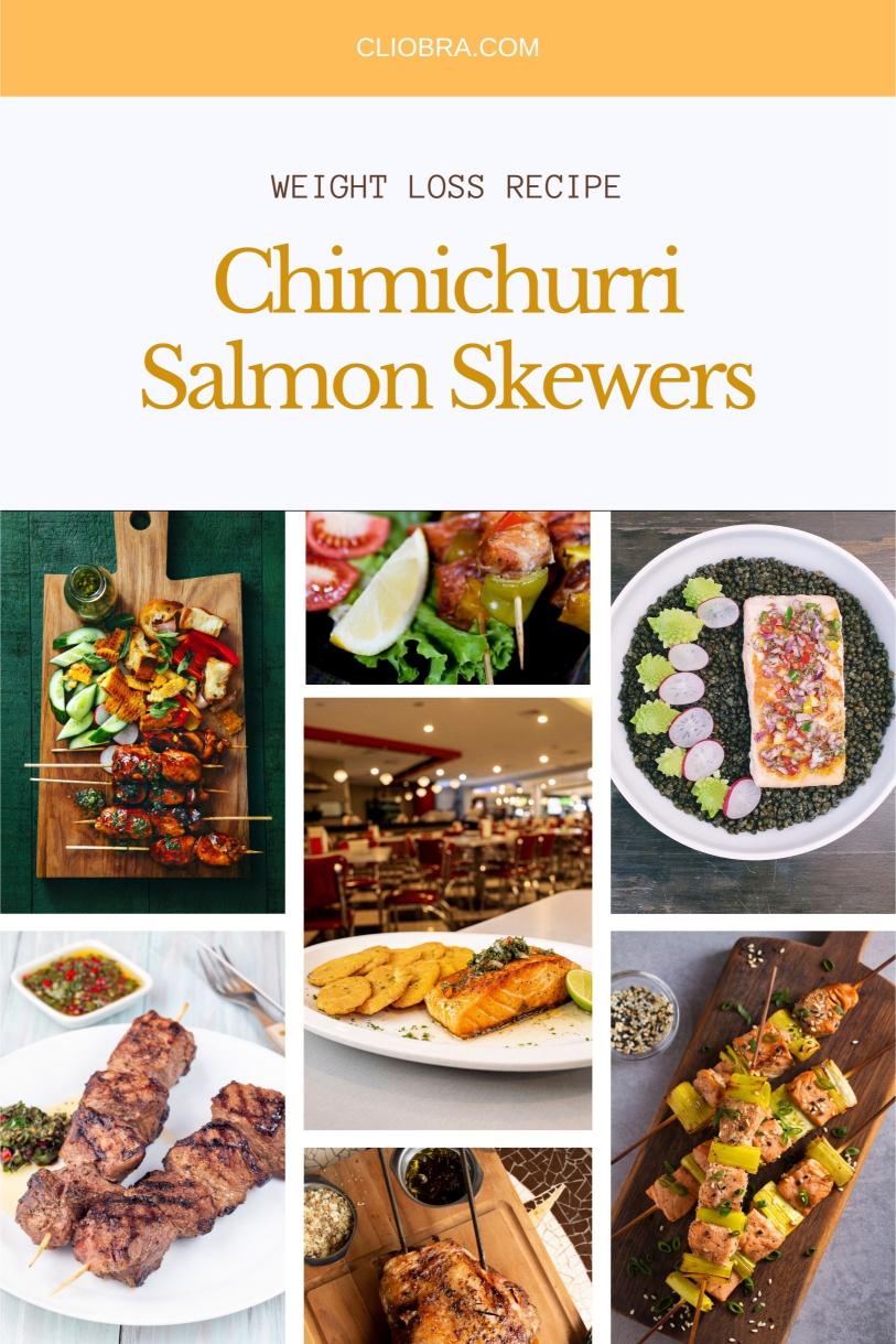 Chimichurri Salmon Skewers – High Protein Grilled and Delicious Weight Loss Recipe