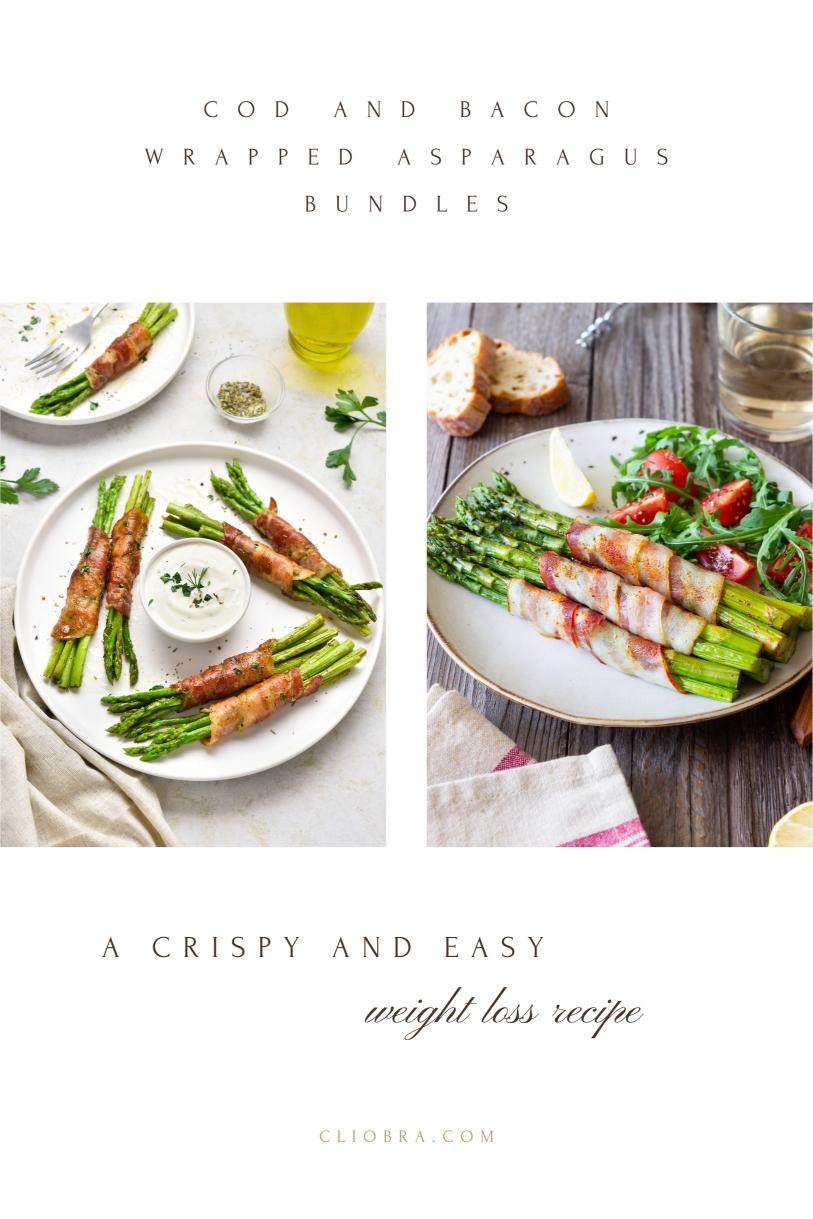 Cod and Bacon-Wrapped Asparagus Bundles – A Crispy and Easy Weight Loss Recipe