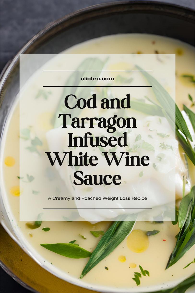 Cod and Tarragon-Infused White Wine Sauce – A Creamy and Poached Weight Loss Recipe