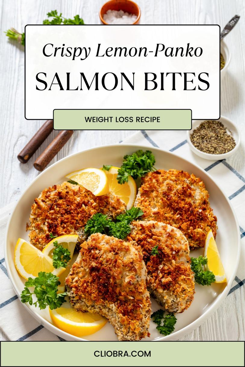 Crispy Lemon-Panko Salmon Bites – Golden and Coated in Lemon Zest Weight Loss Recipe