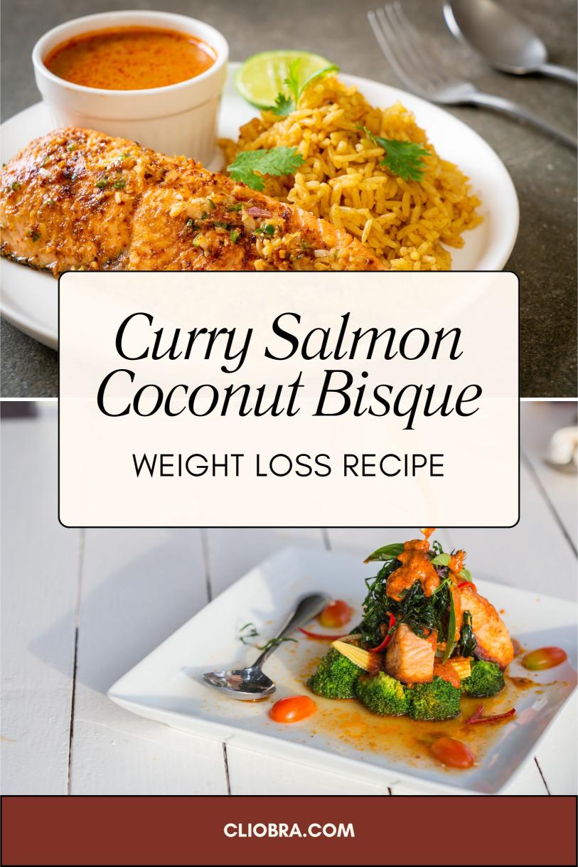 Curry Salmon Coconut Bisque – Smooth Juicy and Protein Rich Weight Loss Recipe