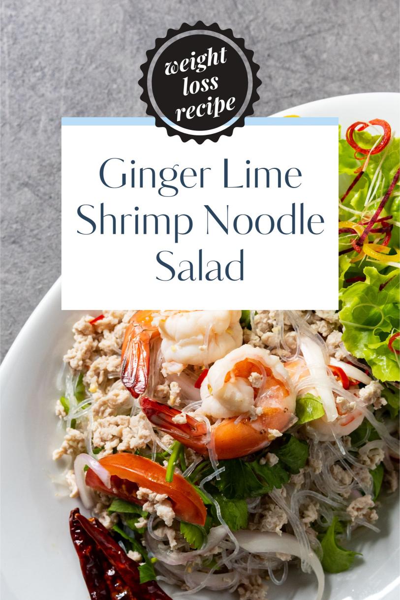 Ginger Lime Shrimp Noodle Salad – Cold Juicy with Veggies Weight Loss Recipe