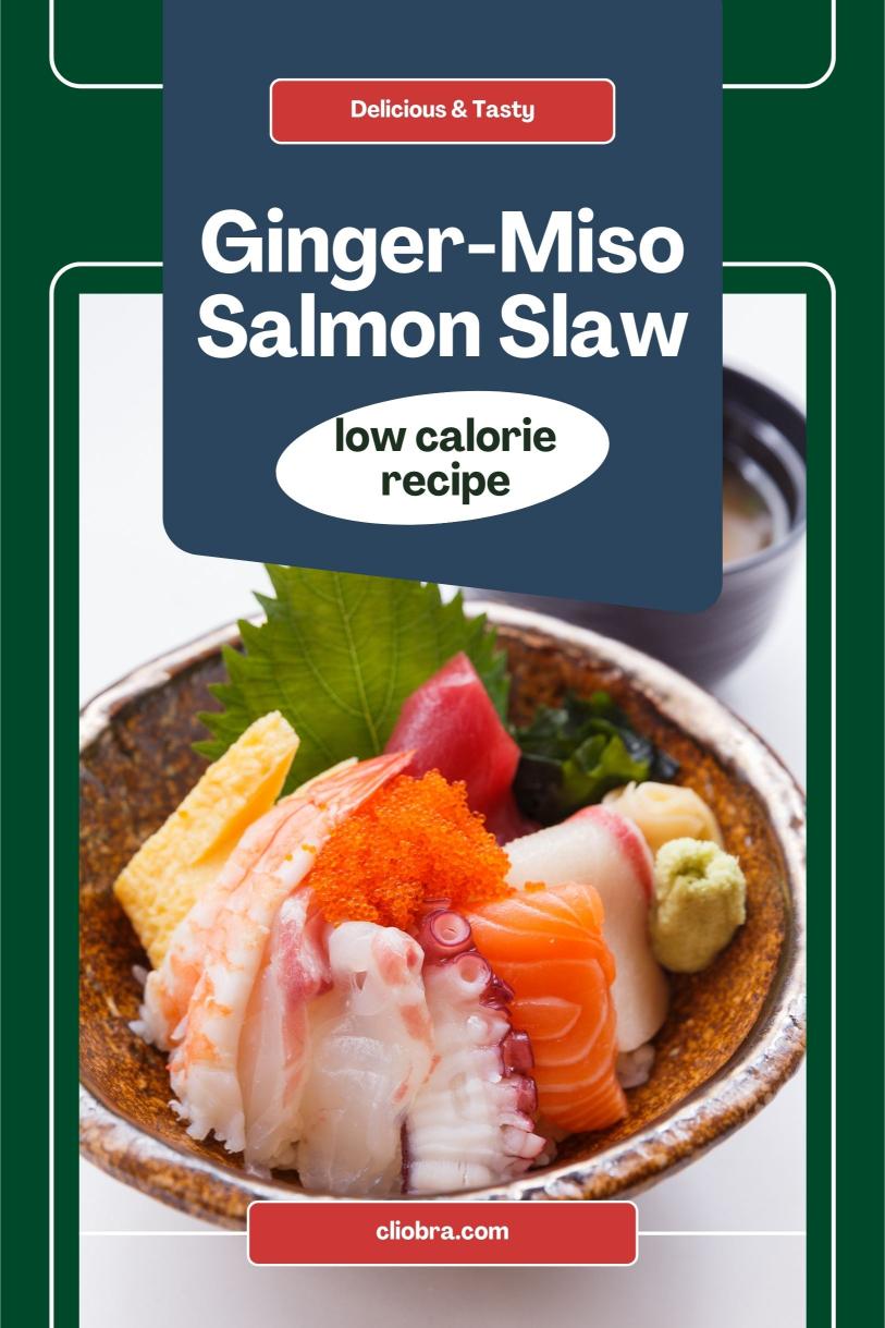 Ginger-Miso Salmon Slaw – Grilled Served Over Crunchy Slaw Weight Loss Recipe