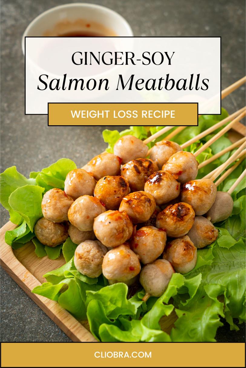 Ginger-Soy Salmon Meatballs – Savory with Cucumber-yogurt Sauce Weight Loss Recipe