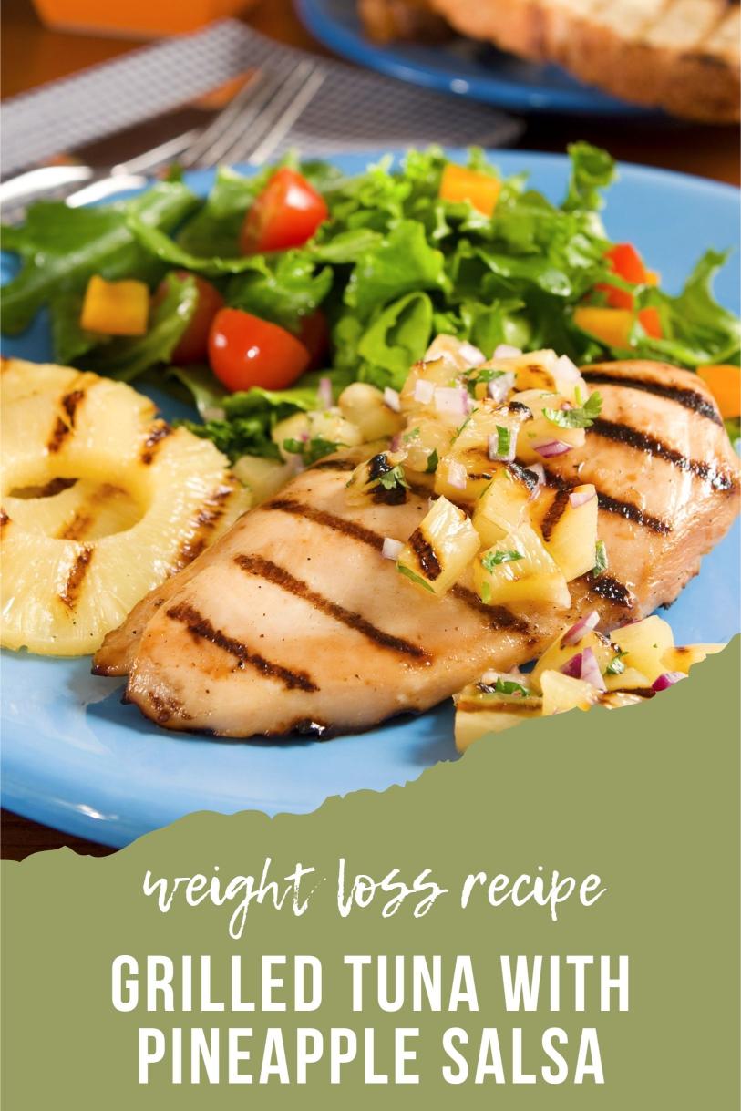 Grilled Tuna with Pineapple Salsa – Jalapeño and Cilantro Weight Loss Recipe