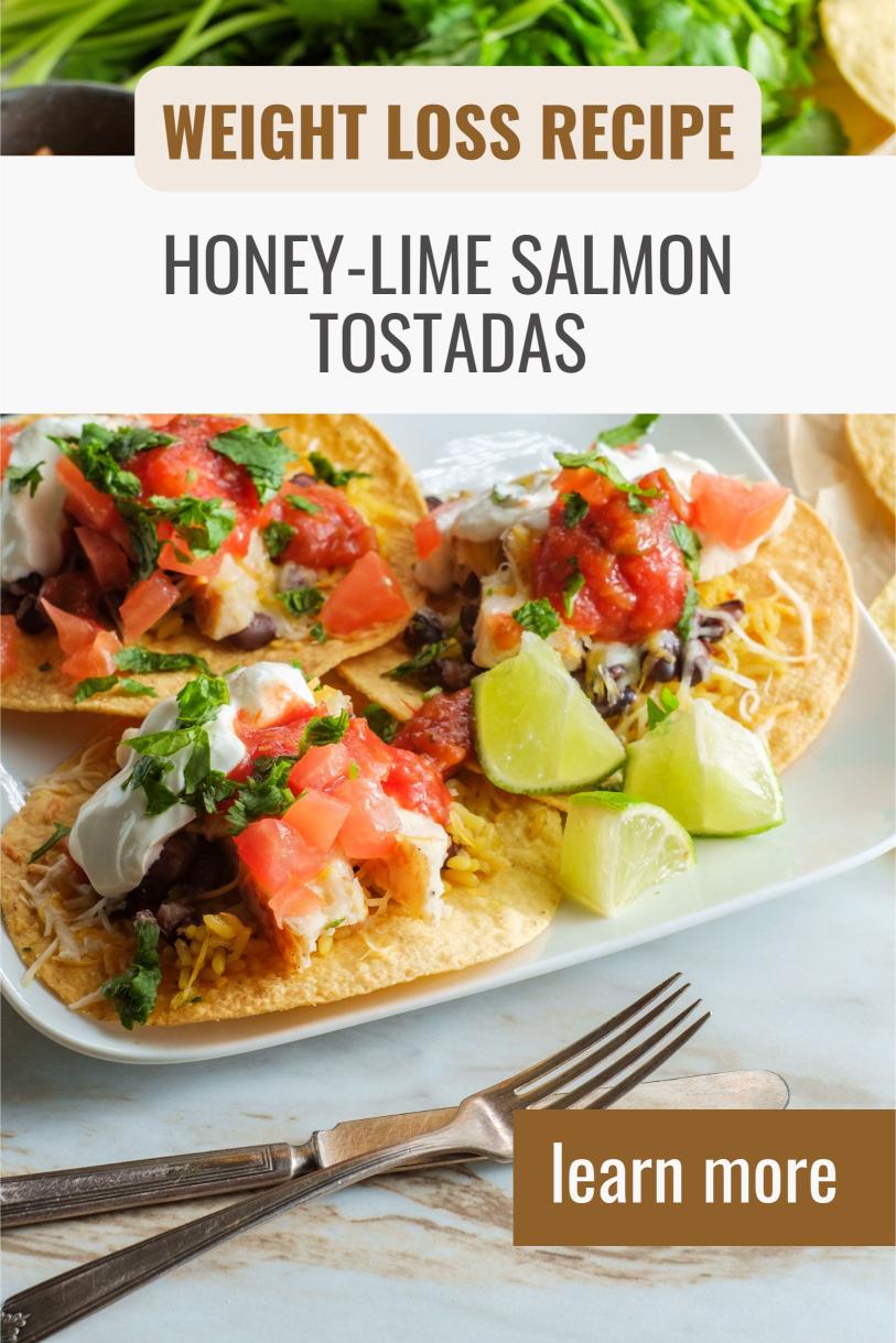 Honey-Lime Salmon Tostadas – Crispy Topped with Avocado and Cilantro Weight Loss Recipe