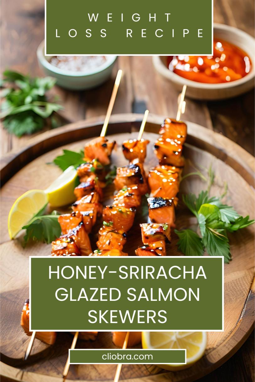 Honey-Sriracha Glazed Salmon Skewers – Sweet and Spicy Grilled Weight Loss Recipe