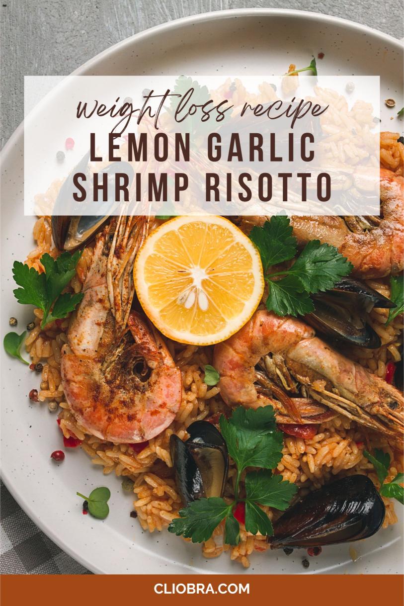 Lemon Garlic Shrimp Risotto – Creamy with Juicy Lemon Zest Weight Loss Recipe