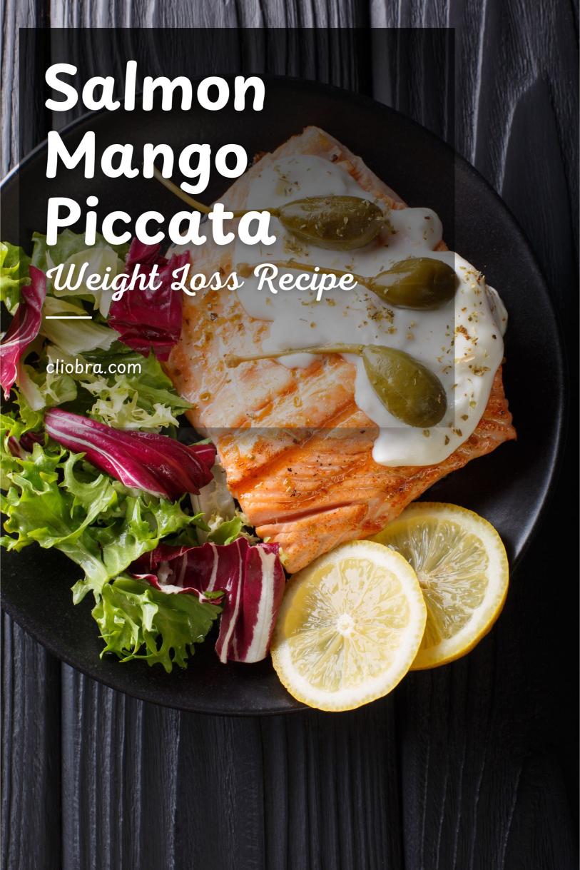 Salmon Mango Piccata – In a Lemon-caper White Wine Sauce Weight Loss Recipe