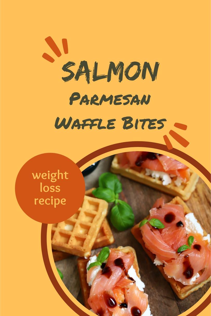 Salmon Parmesan Waffle Bites – Crusted with Herb Mayo Protein Rich Weight Loss Recipe